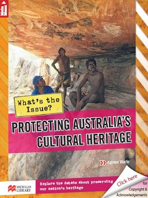 cover image of What's the Issue?: Protecting Australia's Cultural Heritage